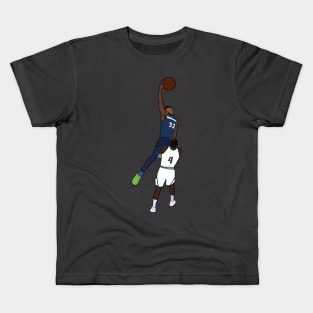 Karl Anthony Towns Dunk on Paul Millsap - Minnesota Timberwolves Kids T-Shirt